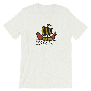 Roman Galleon Unisex T-Shirt, Collection Ships & Boats-Ash-S-Tamed Winds-tshirt-shop-and-sailing-blog-www-tamedwinds-com