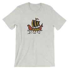 Roman Galleon Unisex T-Shirt, Collection Ships & Boats-Athletic Heather-S-Tamed Winds-tshirt-shop-and-sailing-blog-www-tamedwinds-com
