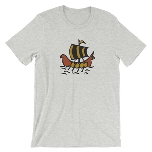 Roman Galleon Unisex T-Shirt, Collection Ships & Boats-Athletic Heather-S-Tamed Winds-tshirt-shop-and-sailing-blog-www-tamedwinds-com