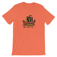 Roman Galleon Unisex T-Shirt, Collection Ships & Boats-Heather Orange-S-Tamed Winds-tshirt-shop-and-sailing-blog-www-tamedwinds-com