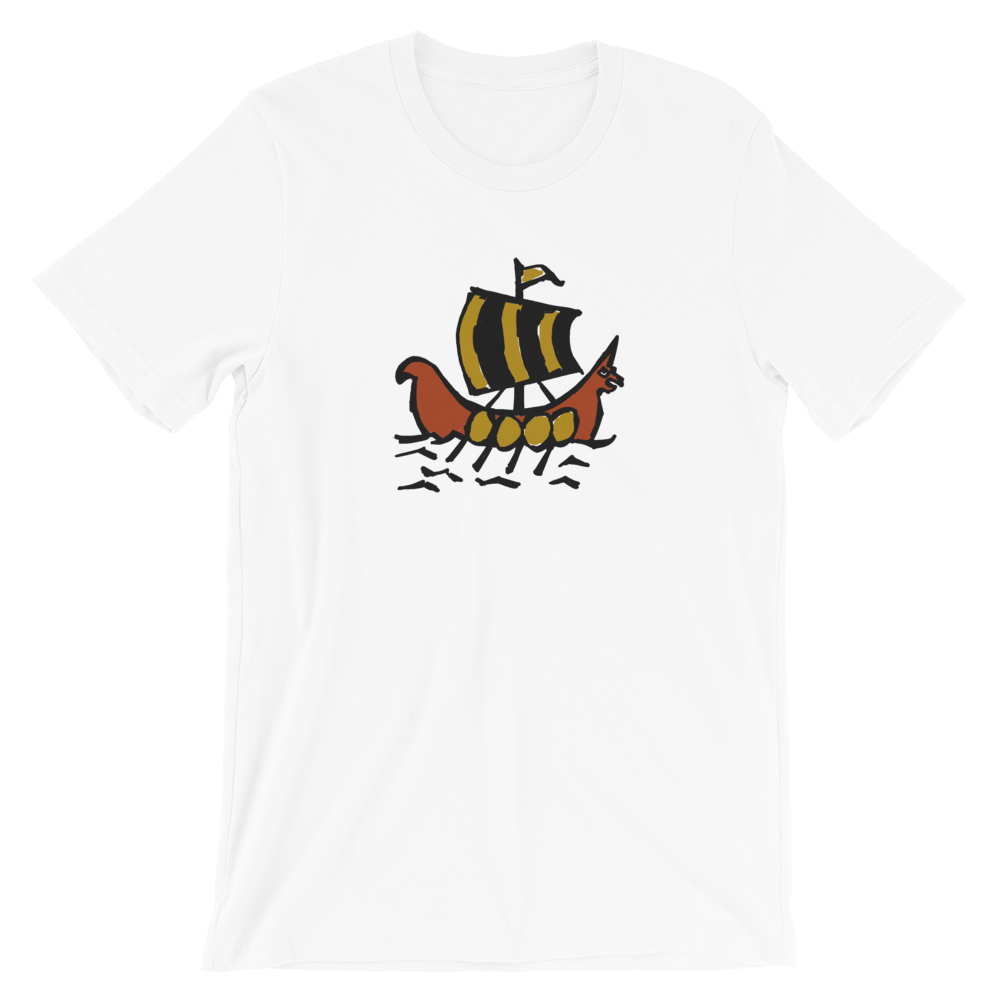 Roman Galleon Unisex T-Shirt, Collection Ships & Boats-White-XS-Tamed Winds-tshirt-shop-and-sailing-blog-www-tamedwinds-com