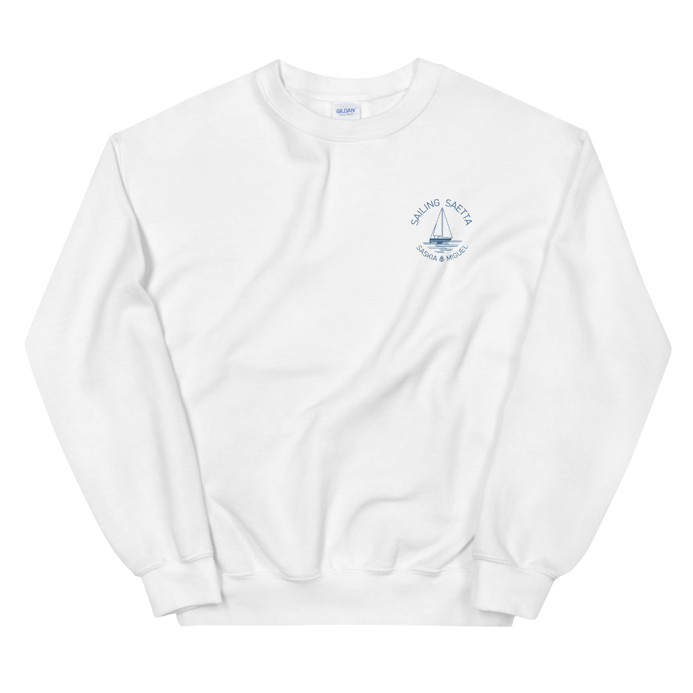 Sailing Saetta Unisex Sweatshirt-White-S-Tamed Winds-tshirt-shop-and-sailing-blog-www-tamedwinds-com