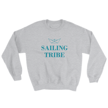 Sailing Tribe Unisex Crewneck Sweatshirt, Collection Origami Boat-Sport Grey-S-Tamed Winds-tshirt-shop-and-sailing-blog-www-tamedwinds-com