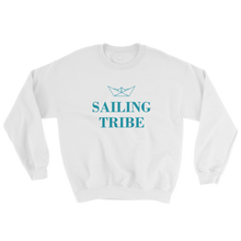 Sailing Tribe Unisex Crewneck Sweatshirt, Collection Origami Boat-White-S-Tamed Winds-tshirt-shop-and-sailing-blog-www-tamedwinds-com