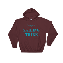 Sailing Tribe Unisex Hooded Sweatshirt, Collection Origami Boat-Maroon-S-Tamed Winds-tshirt-shop-and-sailing-blog-www-tamedwinds-com