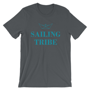 Sailing Tribe Unisex T-Shirt, Collection Origami Boat-Asphalt-S-Tamed Winds-tshirt-shop-and-sailing-blog-www-tamedwinds-com