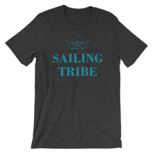 Sailing Tribe Unisex T-Shirt, Collection Origami Boat-Dark Grey Heather-S-Tamed Winds-tshirt-shop-and-sailing-blog-www-tamedwinds-com