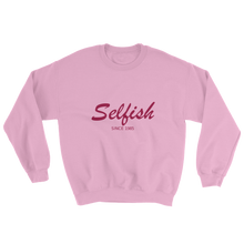 Selfish Unisex Crewneck Sweatshirt, Collection Nicknames-Light Pink-S-Tamed Winds-tshirt-shop-and-sailing-blog-www-tamedwinds-com
