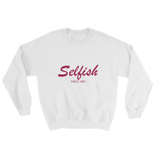 Selfish Unisex Crewneck Sweatshirt, Collection Nicknames-White-S-Tamed Winds-tshirt-shop-and-sailing-blog-www-tamedwinds-com