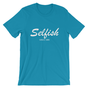 Selfish Unisex T-Shirt, Collection Nicknames-Aqua-S-Tamed Winds-tshirt-shop-and-sailing-blog-www-tamedwinds-com