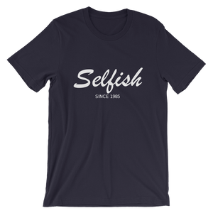 Selfish Unisex T-Shirt, Collection Nicknames-Navy-S-Tamed Winds-tshirt-shop-and-sailing-blog-www-tamedwinds-com