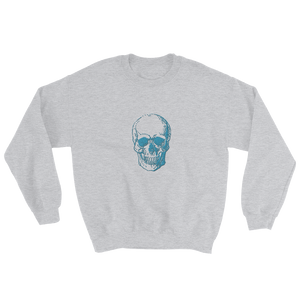 Skull Unisex Crewneck Sweatshirt, Collection Jolly Roger-Sport Grey-S-Tamed Winds-tshirt-shop-and-sailing-blog-www-tamedwinds-com