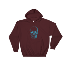 Skull Unisex Hooded Sweatshirt, Collection Jolly Roger-Maroon-S-Tamed Winds-tshirt-shop-and-sailing-blog-www-tamedwinds-com