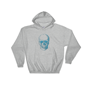 Skull Unisex Hooded Sweatshirt, Collection Jolly Roger-Sport Grey-S-Tamed Winds-tshirt-shop-and-sailing-blog-www-tamedwinds-com