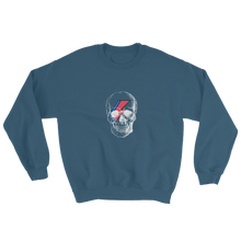 Starman Skull Unisex Crewneck Sweatshirt, Collection Jolly Roger-Indigo Blue-S-Tamed Winds-tshirt-shop-and-sailing-blog-www-tamedwinds-com