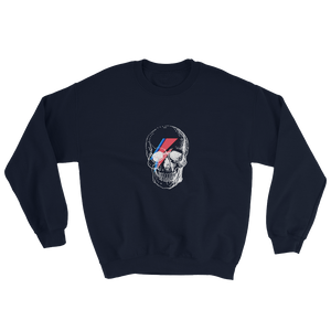 Starman Skull Unisex Crewneck Sweatshirt, Collection Jolly Roger-Navy-S-Tamed Winds-tshirt-shop-and-sailing-blog-www-tamedwinds-com