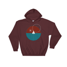 Starry Night Unisex Hooded Sweatshirt, Collection Fjaka-Maroon-S-Tamed Winds-tshirt-shop-and-sailing-blog-www-tamedwinds-com