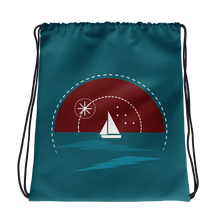 Sunset Drawstring Bag, Collection Fjaka-Tamed Winds-tshirt-shop-and-sailing-blog-www-tamedwinds-com