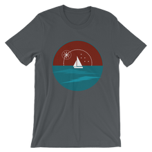 Sunset Unisex T-Shirt, Collection Fjaka-Asphalt-S-Tamed Winds-tshirt-shop-and-sailing-blog-www-tamedwinds-com