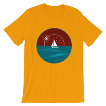 Sunset Unisex T-Shirt, Collection Fjaka-Gold-S-Tamed Winds-tshirt-shop-and-sailing-blog-www-tamedwinds-com