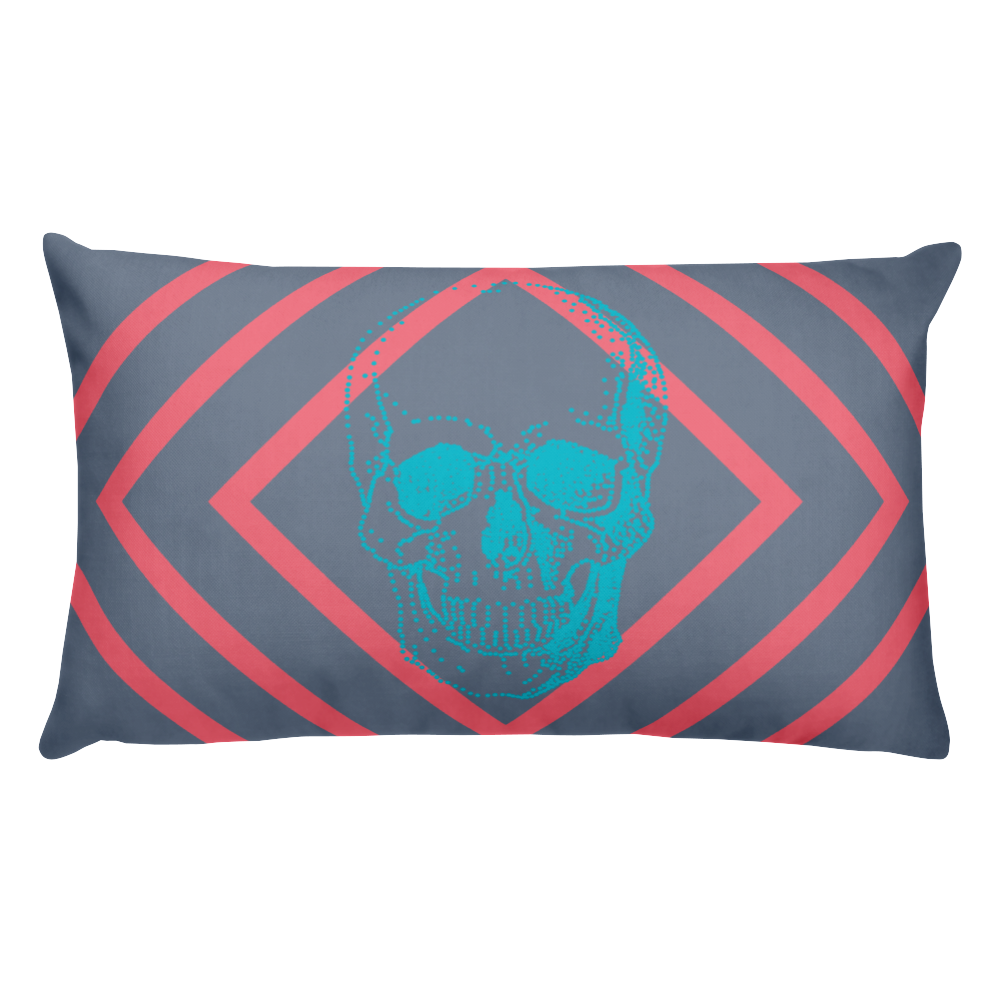 Toxic Skull Decorative Pillow, Collection Jolly Roger-Tamed Winds-tshirt-shop-and-sailing-blog-www-tamedwinds-com