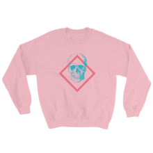 Toxic Skull Unisex Crewneck Sweatshirt, Collection Jolly Roger-Light Pink-S-Tamed Winds-tshirt-shop-and-sailing-blog-www-tamedwinds-com