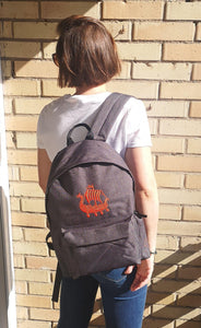 Viking Longship Embroidered Backpack, Collection Ships & Boats-Tamed Winds-tshirt-shop-and-sailing-blog-www-tamedwinds-com