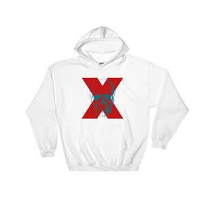 X Skull Unisex Hooded Sweatshirt, Collection Jolly Roger-White-S-Tamed Winds-tshirt-shop-and-sailing-blog-www-tamedwinds-com