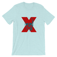 X Skull Unisex T-Shirt, Collection Jolly Roger-Heather Prism Ice Blue-S-Tamed Winds-tshirt-shop-and-sailing-blog-www-tamedwinds-com