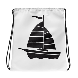 Yacht Drawstring Bag, Collection Ships & Boats-Tamed Winds-tshirt-shop-and-sailing-blog-www-tamedwinds-com