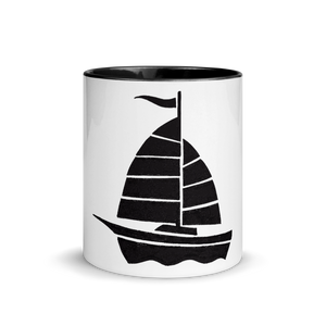 Yacht Mug With Black Color Inside 325 ml, Collection Ships & Boats-Tamed Winds-tshirt-shop-and-sailing-blog-www-tamedwinds-com