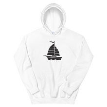 Yacht Unisex Hooded Sweatshirt, Collection Ships & Boats-White-S-Tamed Winds-tshirt-shop-and-sailing-blog-www-tamedwinds-com