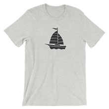 Yacht Unisex T-Shirt, Collection Ships & Boats-Athletic Heather-S-Tamed Winds-tshirt-shop-and-sailing-blog-www-tamedwinds-com