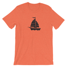 Yacht Unisex T-Shirt, Collection Ships & Boats-Heather Orange-S-Tamed Winds-tshirt-shop-and-sailing-blog-www-tamedwinds-com